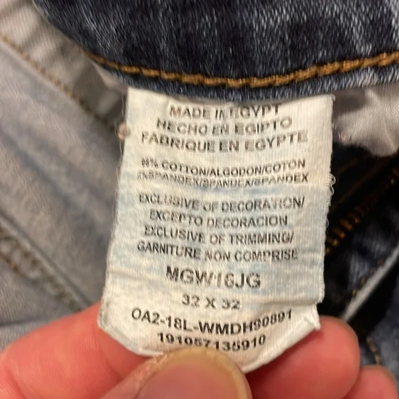 Wrangler Athletic fit blue jeans mens Size 32x32 in excellent condition - Picture 6 of 9